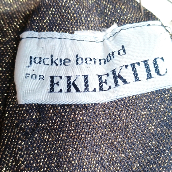Bronze sparkly vintage cocktail dress by Jackie Betnard for Eklektic, size Small - Picture 4 of 4